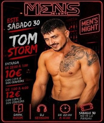 TOM STORM este SÁBADO 30 MAYO en Granada