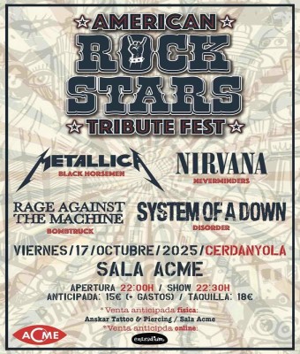 Festival de Tributos AMERICAN ROCK STARS (Cerdanyola del Vallès - Barcelona)