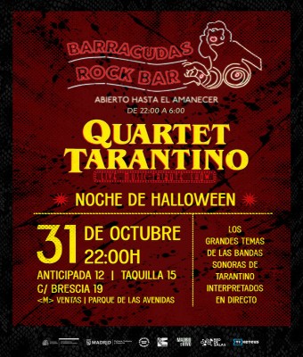 QUARTET TARANTINO - NOCHE DE HALLOWEEN 2026 en Madrid