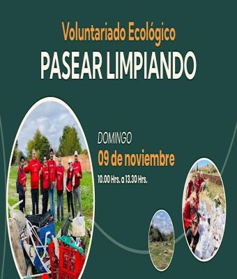 Voluntariado Ecológico.  Pasear limpiando. en Zaragoza