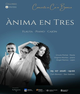 ÀNIMA EN TRES · Flauta · Piano · Cajón en Balears, Illes
