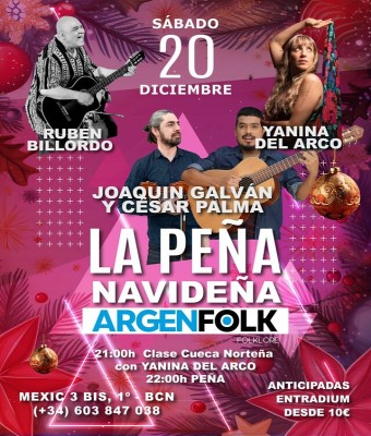 LA PEÑA de ARGENFOLK de Diciembre  en Barcelona