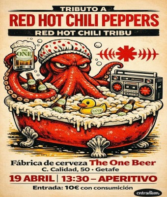 Red hot chili tribu en fábrica de cervezas The One Beer en Getafe en Madrid