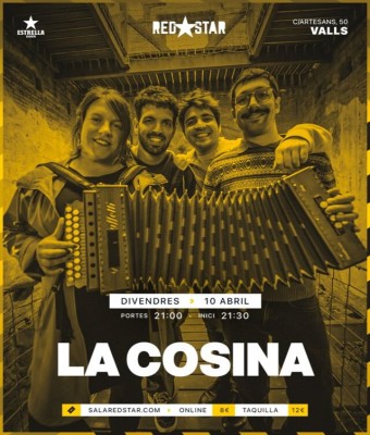 La Cosina - 10 ABR @ RedStar (Valls) en Tarragona