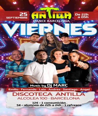 ANTILLA SALSA BARCELONA - VIERNES 2 OCT26