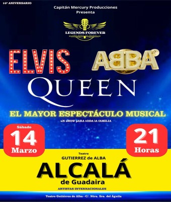 LEGENDS FOREVER - ELVIS ABBA QUEEN en ALCALÁ de GUADAIRA en Sevilla