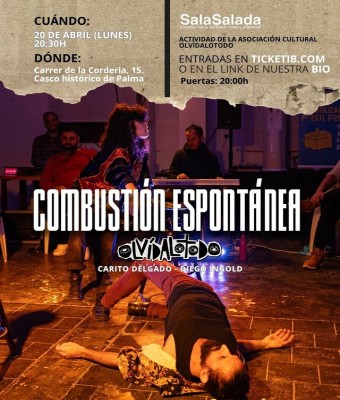 COMBUSTIÓN ESPOTANEA. ¡es Impro! pero es una sorpresa lo que vienes a ver. "nuestra propuesta favorita por ser totalmente libre" en Balears, Illes