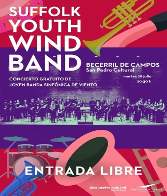 Concierto Gratuito  SUFFOLK YOUTH WIND BAND  Becerril de Campos en Palencia