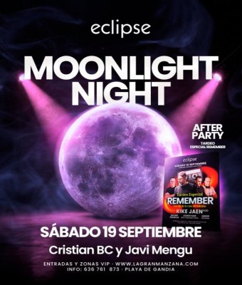 ECLIPSE | MOONLIGHT NIGHT - SÁBADO 19 SEPTIEMBRE en Valencia