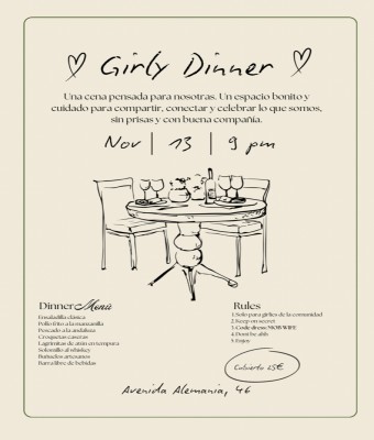 Girly Dinner en Sevilla