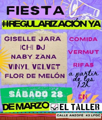 FIESTA REGULARIZACIÓN YA Gran Canaria en Palmas, Las