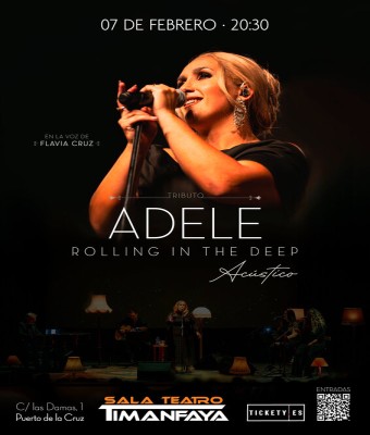 Adele Rolling in the Deep - Tributo Acústico, en la Sala Timanfaya en Santa Cruz de Tenerife