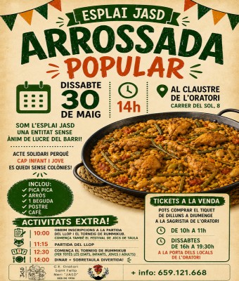 Paella Valenciana Solidària en Barcelona