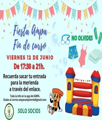 Fiesta fin de curso 12/06/26 en Guadalajara