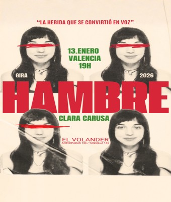 Clara Carusa · Gira HAMBRE · Valencia en Barcelona