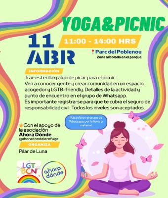 Yoga & Picnic Ahora Dónde + LGTBCN en Barcelona