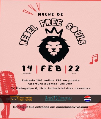 Rebel Free Souls en Canarias en Vivo en Palmas, Las