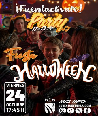 Fiesta Fuenlactívate «Halloween» de 12 a 13 años en Madrid