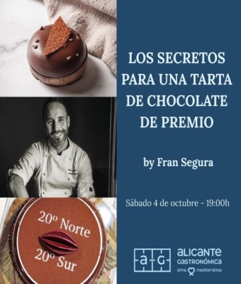 19.00 H. MASTERCLASS: LOS SECRETOS PARA UNA TARTA DE CHOCOLATE DE PREMIO en Alicante