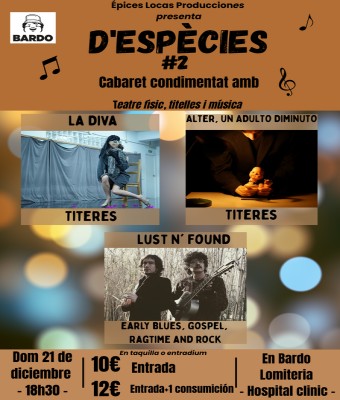 D'Especies Cabaret #2 en Barcelona