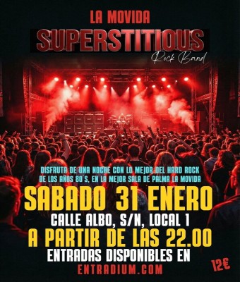 La mejor musica de los 80’s 90’s en La Movida Superstitious rock band  en Balears, Illes