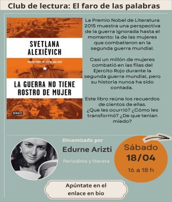 Club de lectura: El faro de las palabras en Gipuzkoa