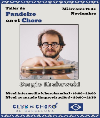 Masterclass de pandeiro en el choro en Barcelona