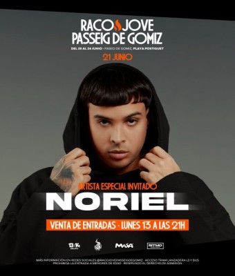 RACO JOVE PASSEIG DE GOMIZ: CONCIERTO NORIEL ALICANTE 2026