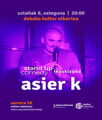 ASIER K / Stand up comedy ikuskizuna en Gipuzkoa