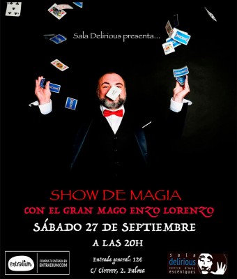 Magia de cerca con el gran Mago Enzo Lorenzo en Balears, Illes