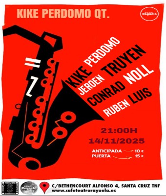 Kike Perdomo Qt, en el Café Teatro Rayuela en Santa Cruz de Tenerife