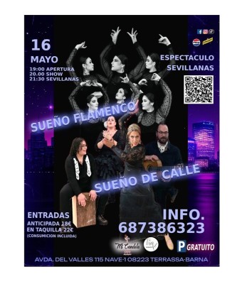 Espectáculo de Sevillanas - Sueño Flamenco  Sueño de Calle en Barcelona
