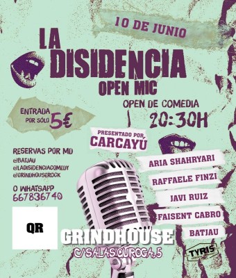 Jam de comedia la disidenciacomedy 10 de junio en Valencia/València