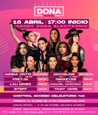 18 ABRIL DONA FESTIVAL TARDEO ELECTRÓNIC  2026® en Valencia