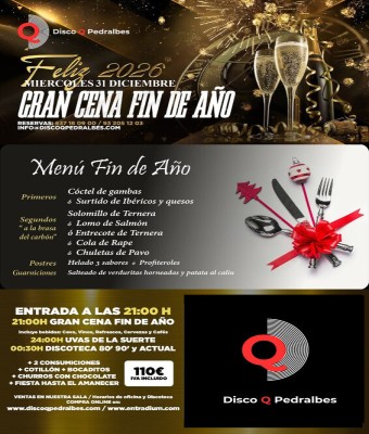 GRAN CENA FIN DE AÑO en Barcelona