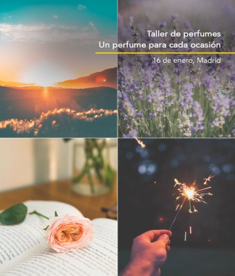 Taller presencial en Madrid "Un perfume para cada ocasión: crea tu fondo de armario"