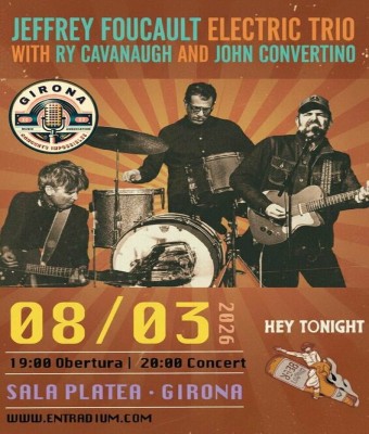 Concert Jeffrey Foucault Electric Trio - with Ry Cavanaugh (Session Americana) and John Convertino (Calexico) en Girona