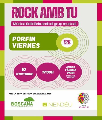 Concert solidari "Rock amb tu" en Barcelona