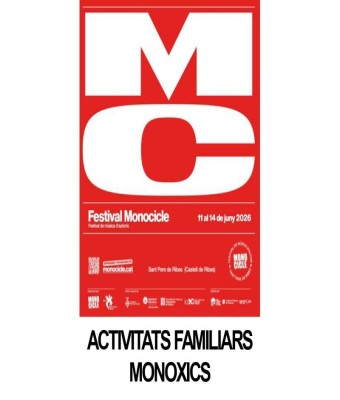 Activitats amb necessitat d'inscripció prèvia Monoxics 2026. Es pot agafar una sola entrada per persona, la inscripció ha d'anar a nom de l'infant en Barcelona