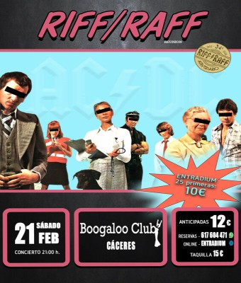 RIFF RAFF REUNIÓN - CÁCERES - DIRTY DEEDS - 2026