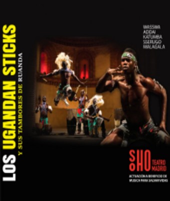Los ugandan sticks y sus grandes tambores de Ruanda en MADRID