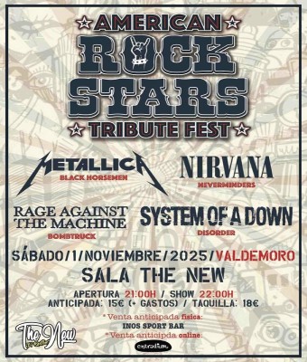 Festival de Tributos AMERICAN ROCK STARS (Valdemoro) en Madrid