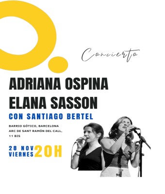 Adriana Ospina y Elana Sasson en concierto en Barcelona
