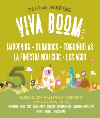 VIVA BOOM FEST 2026 - HUÉRCAL DE ALMERÍA - 23 Y 24 DE MAYO