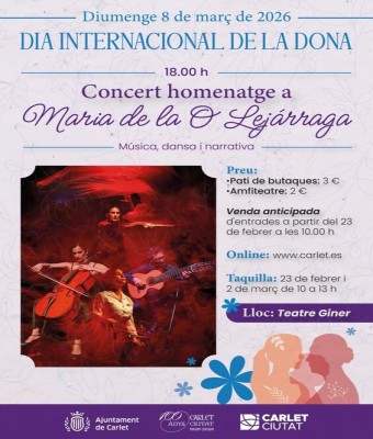 HOMENATGE A MARIA DE LA O LEJÁRRAGA (Carlet) en Valencia