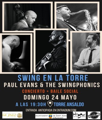 SWING EN LA TORRE - Paul Evans and the Swingphonics en Alicante/Alacant
