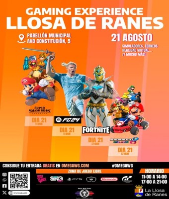 GAMING EXPERIENCE LLOSA DE RANES en Valencia
