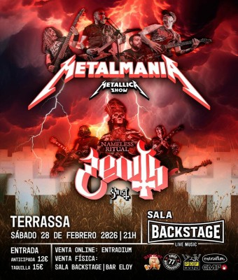 METALMANIA (TRIBUTO A METALLICA) Y ZENITH (TRIBUTO A GHOST) en Barcelona