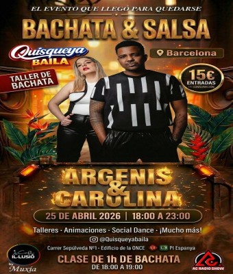 QUISQUEYA BAILA 25 ABRIL en Barcelona