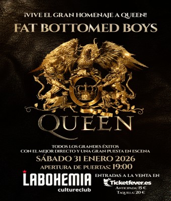 Homenaje a Queen (Fat Bottomed Boys) en LA BOHEMIA en Castellón/Castelló